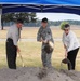 Ground breaking for children's splash park at Fort Lewis, Wash.