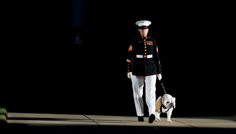 Evening Parade in honor of Adm. James A. Winnefeld Jr.