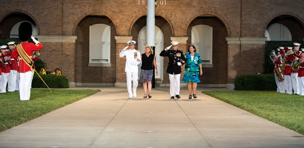 Evening Parade in honor of Adm. James A. Winnefeld Jr.