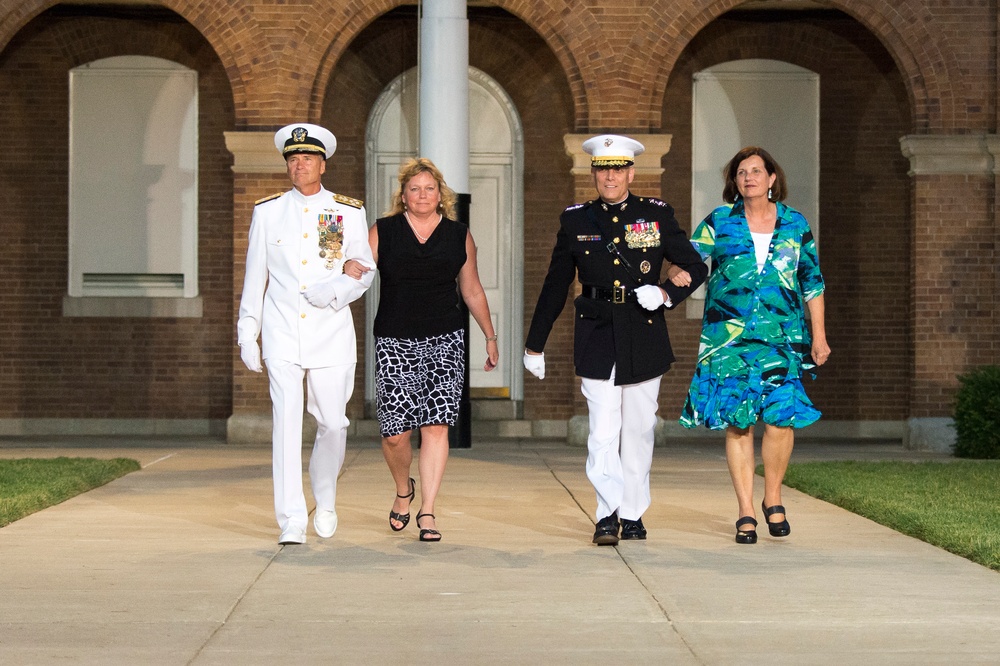 Evening Parade in honor of Adm. James A. Winnefeld Jr.