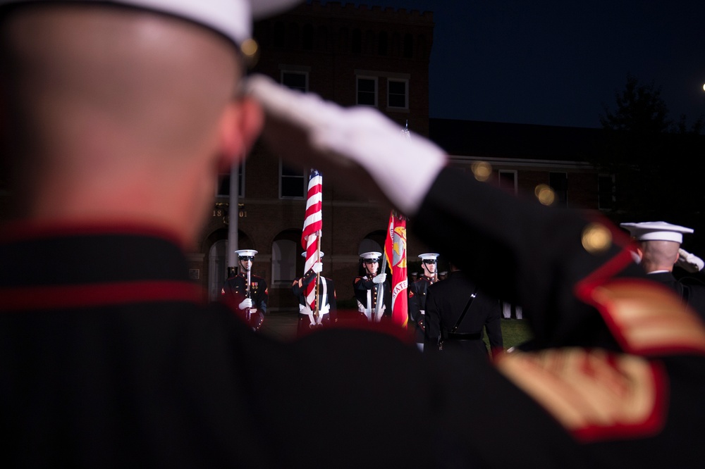 Evening Parade in honor of Adm. James A. Winnefeld Jr.