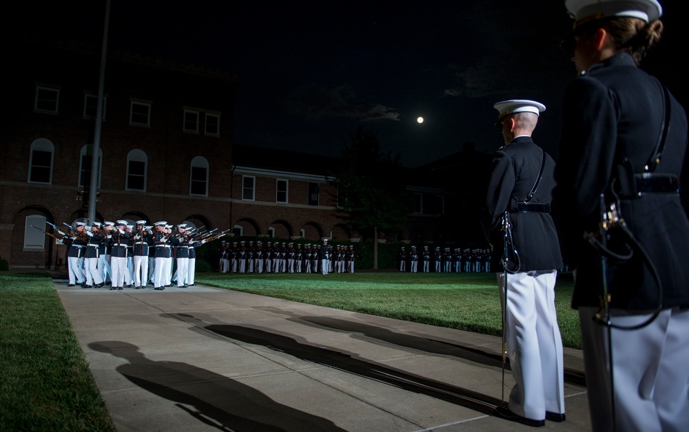 Evening Parade in honor of Adm. James A. Winnefeld Jr.
