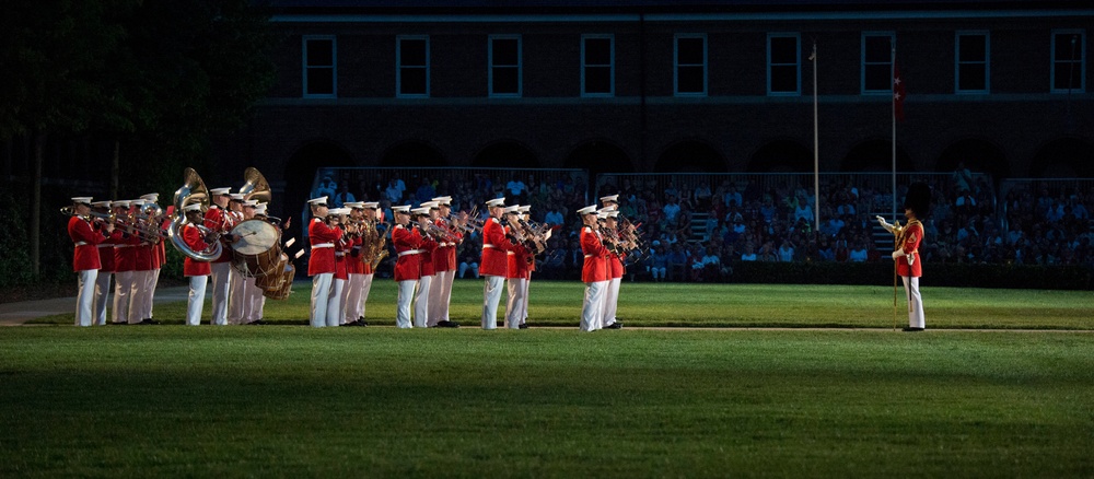 Evening Parade in honor of Adm. James A. Winnefeld Jr.