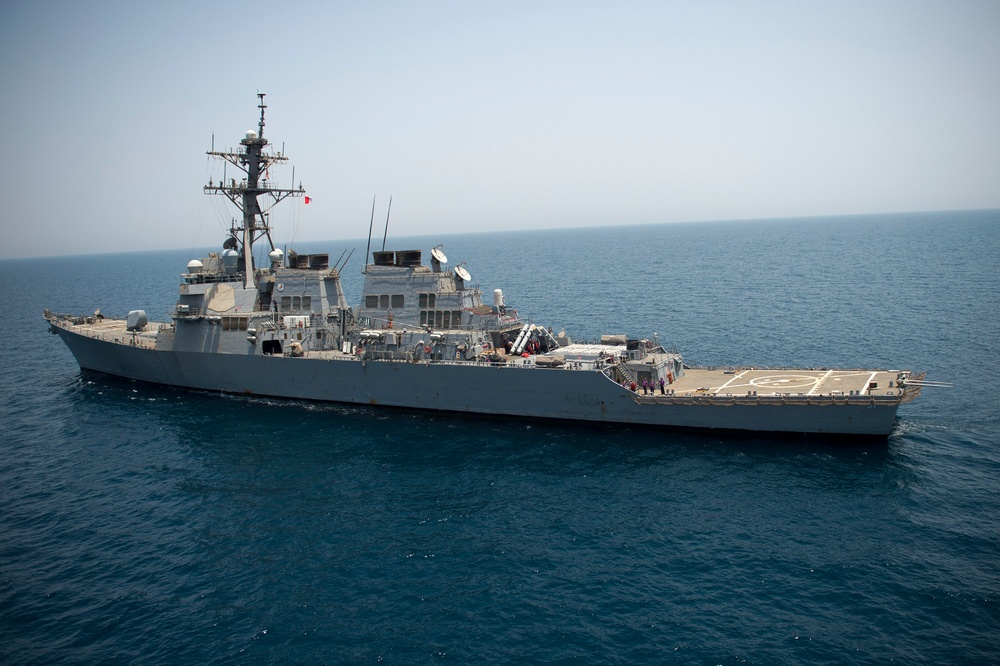 USS Arleigh Burke transits the Arabian Gulf