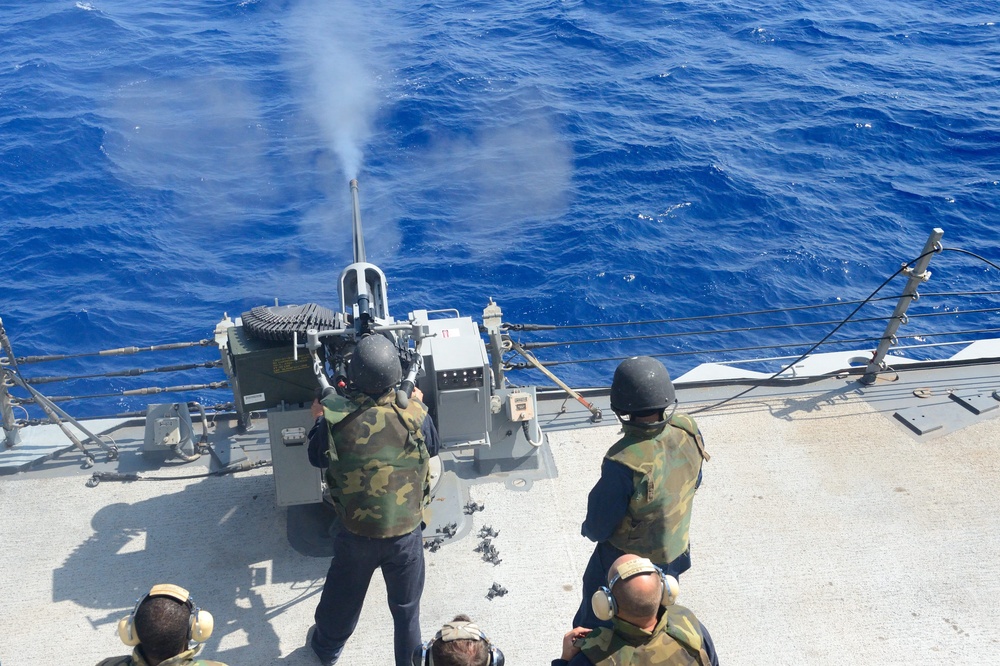 USS Ross live-fire exercise