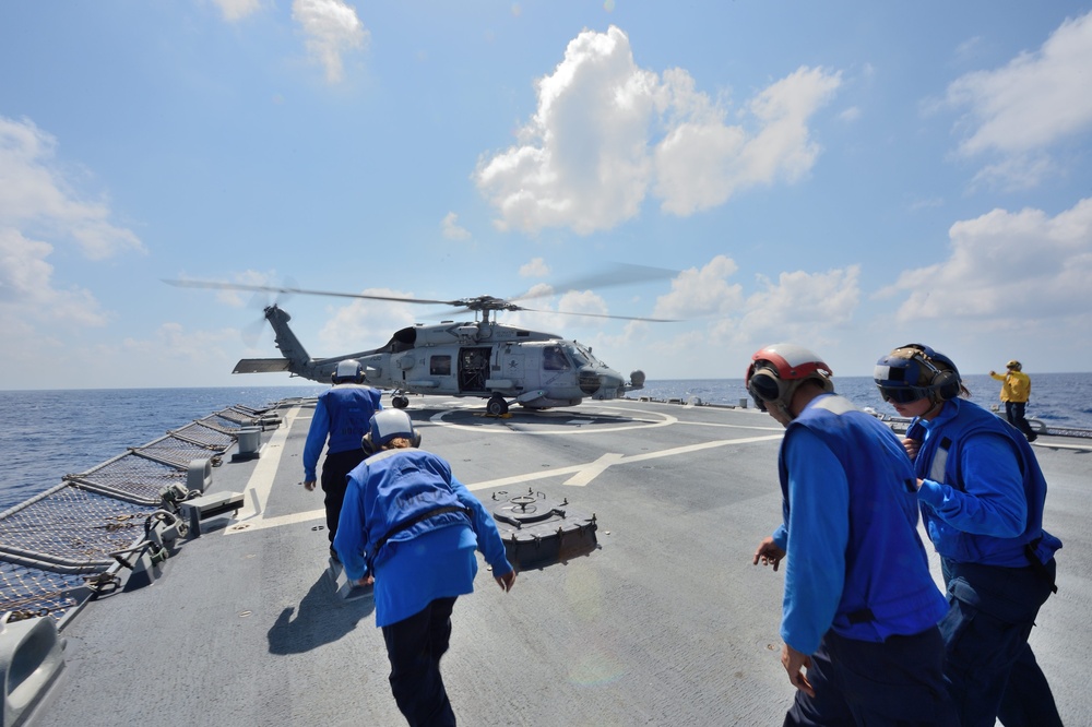 USS Ross flight quarters