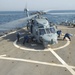 USS Arleigh Burke flight deck operations