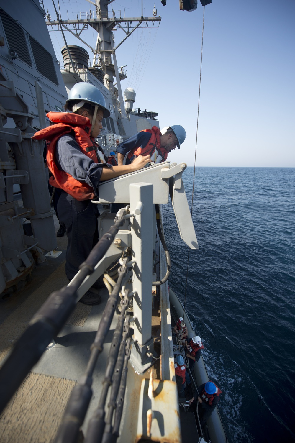 USS Arleigh Burke action