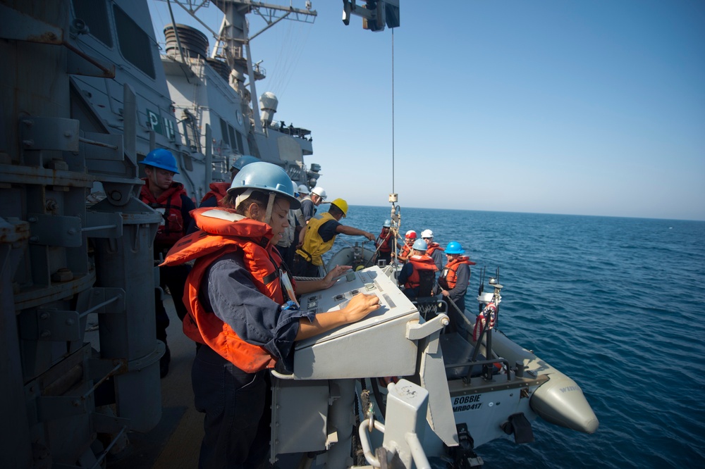 USS Arleigh Burke action