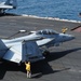 USS George H.W. Bush flight deck activity