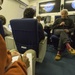 Hagel briefs reporters during flight to New Delhi