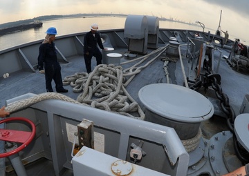 USNS Rappahannock departs Singapore