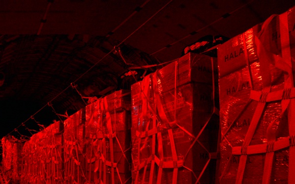 Humanitarian airdrop mission over Iraq