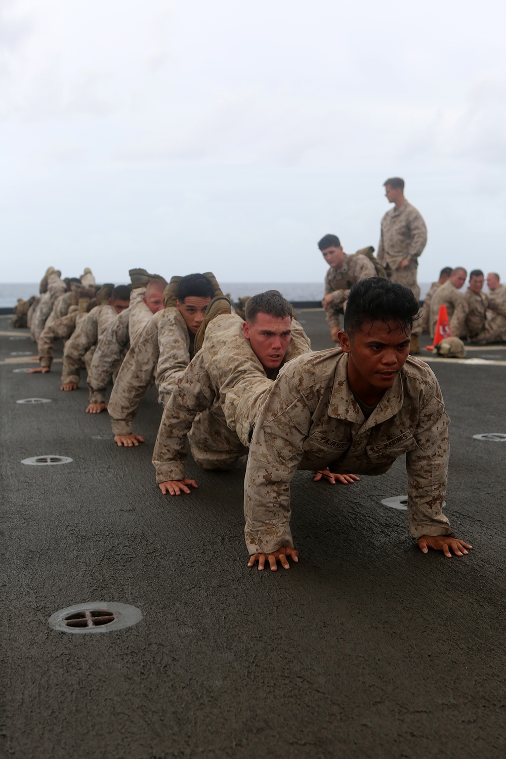 Combat conditioning elevates 11th MEU NCOs on USS Comstock