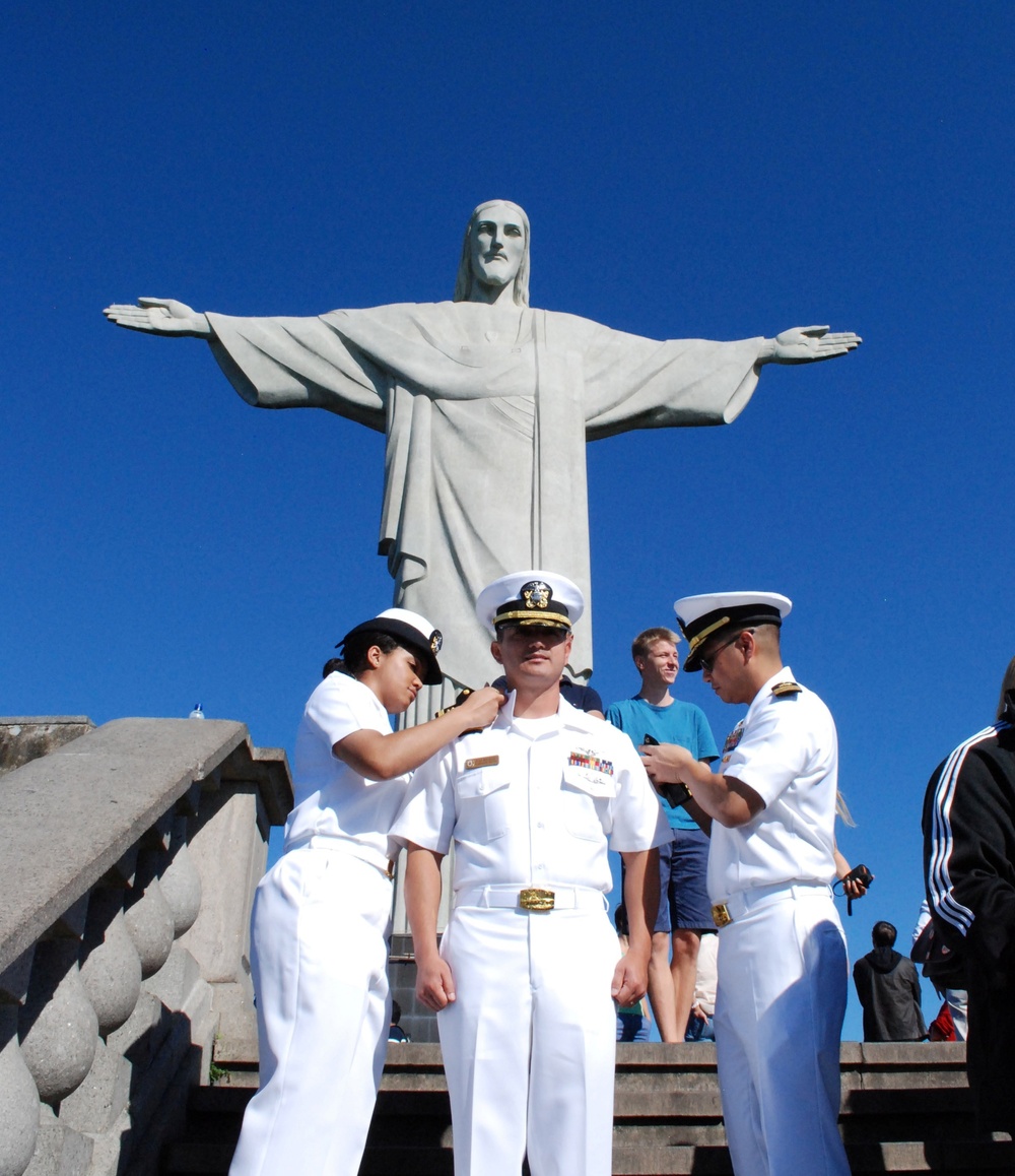 Promotion ceremony at Christ the Redeemer statue
