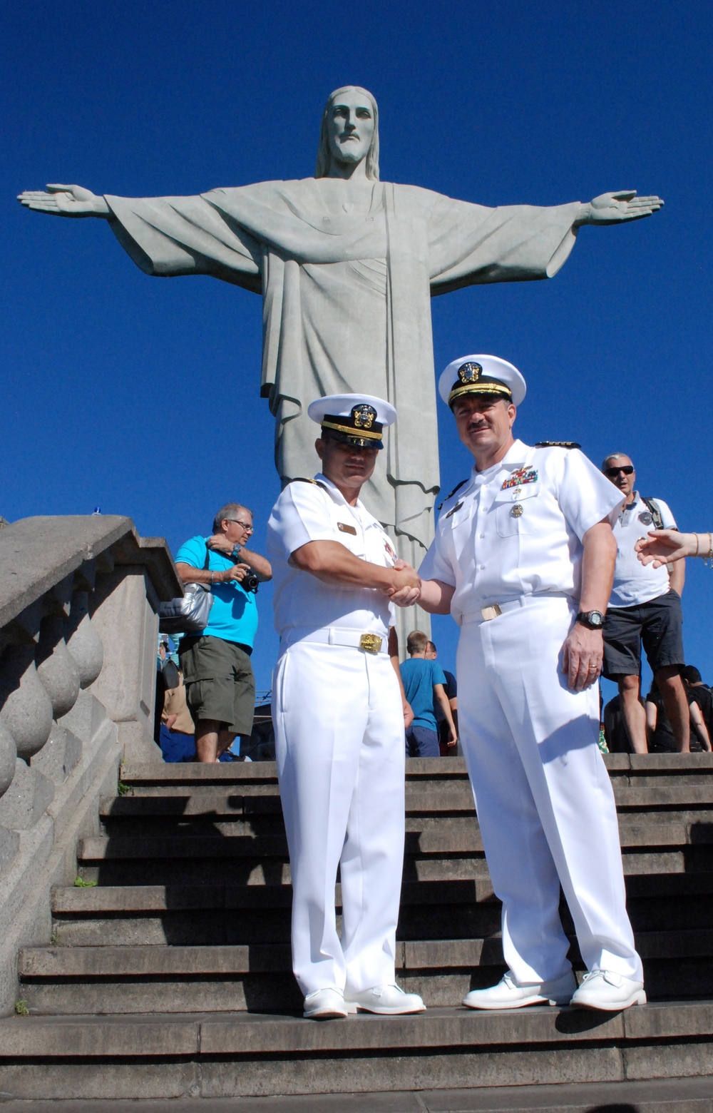 Promotion ceremony at Christ the Redeemer statue