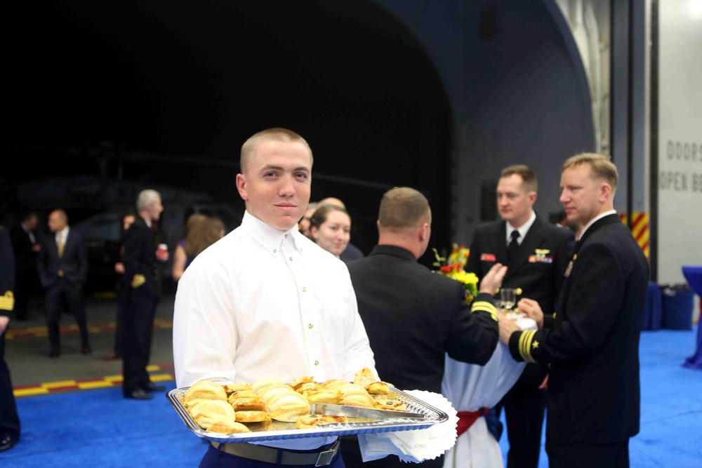 Marines, Sailors host Brazilian guests for reception aboard USS America