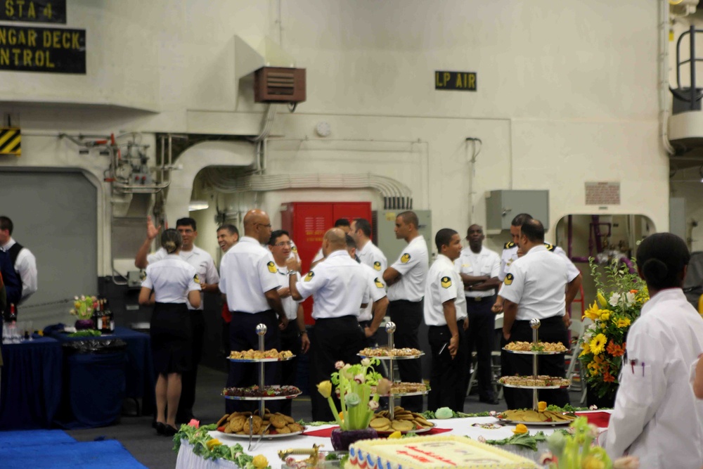 Marines, Sailors host Brazilian guests for reception aboard USS America