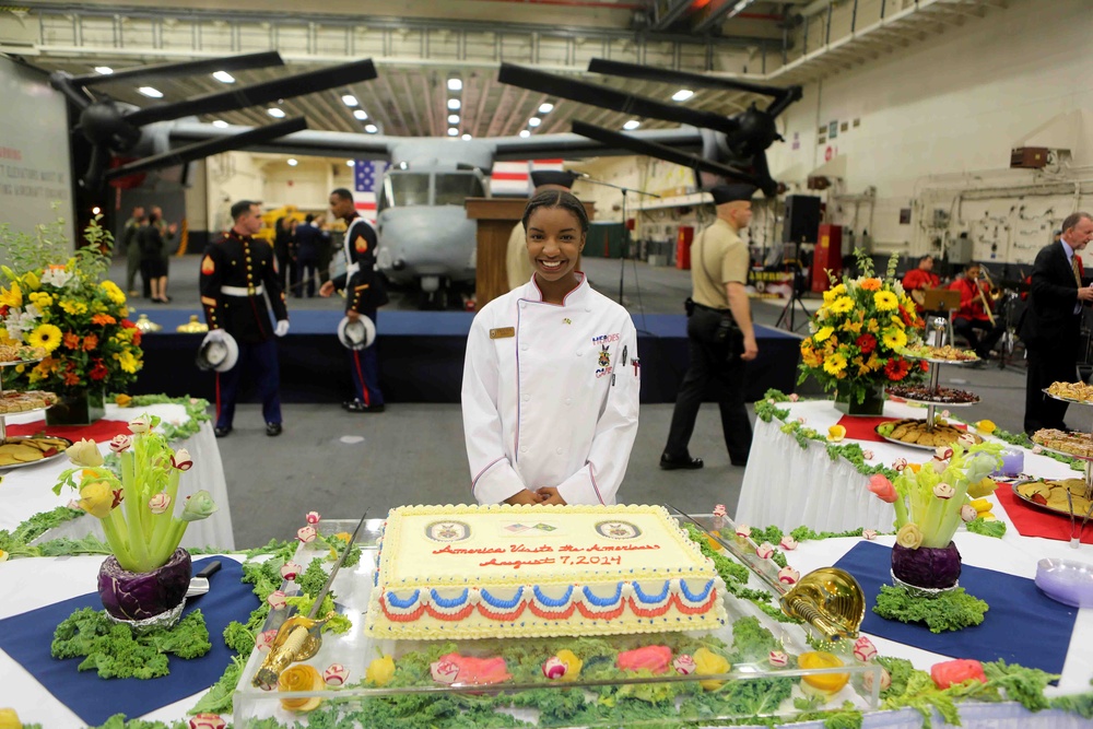 Marines, Sailors host Brazilian guests for reception aboard USS America