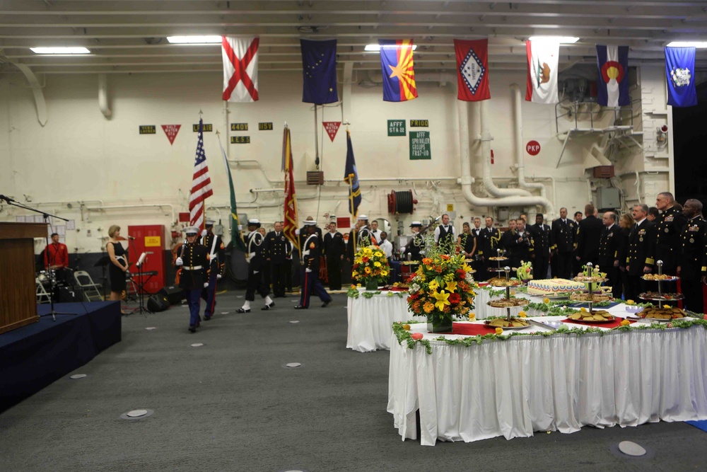 Marines, Sailors host Brazilian guests for reception aboard USS America