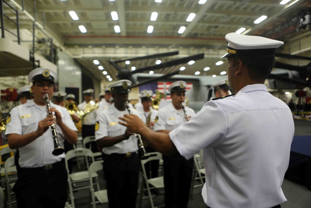 Marines, Sailors host Brazilian guests for reception aboard USS America