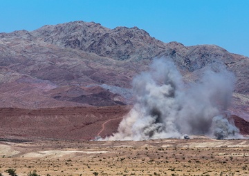 1/1 Marines Call for Fire during Large Scale Exercise 2014
