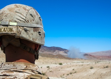 1/1 Marines Call for Fire during Large Scale Exercise 2014