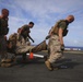 Golf Co. BLT 2/1 conducts PT on the flight deck of the USS Makin Island