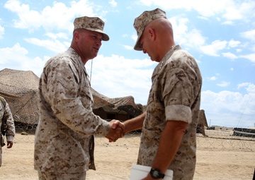 MEF commander visits LSE 14