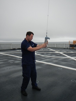 Coast Guard Research and Development Center tests Arctic communications modeling aboard Coast Guard Cutter Healy