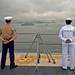 Manning the rails as USS America departs Rio De Janeiro