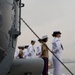 Manning the rails as USS America departs Rio De Janeiro