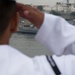 Manning the rails as USS America departs Rio De Janeiro