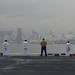 Manning the rails as USS America departs Rio De Janeiro