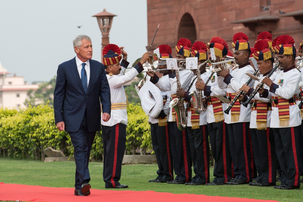 Secretary of defense in New Delhi