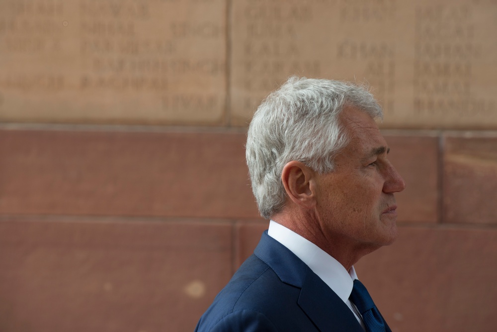 Secretary of defense in New Delhi