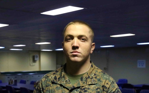 Marines with SPMAGTF-South contribute to USS America's food service