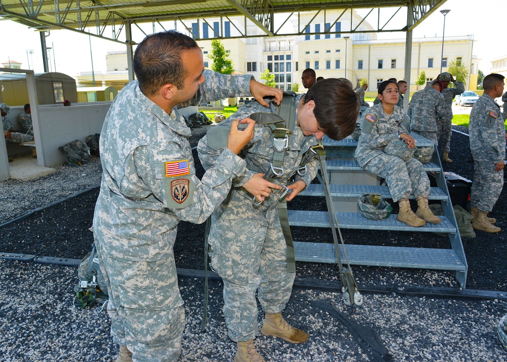 Basic Airborne Refresher Training at Caserma Ederle, Vicenza, Italy, August 04, 2014