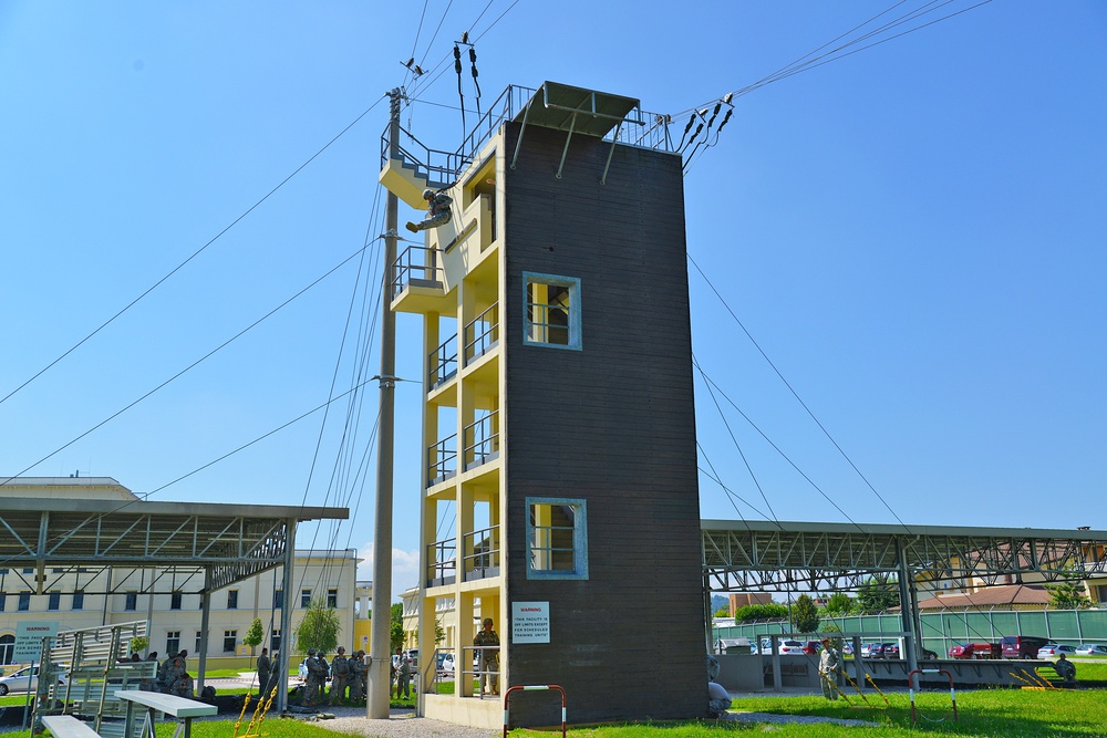 Basic Airborne Refresher Training at Caserma Ederle, Vicenza, Italy, August 04, 2014