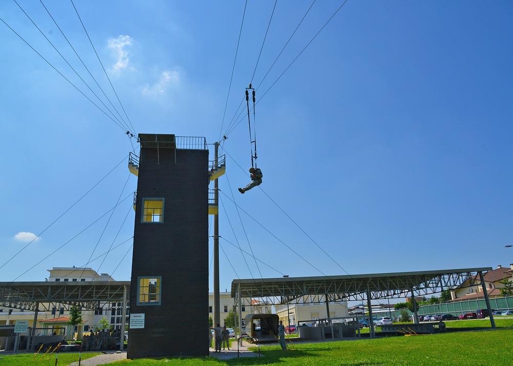 Basic Airborne Refresher Training at Caserma Ederle, Vicenza, Italy, August 04, 2014