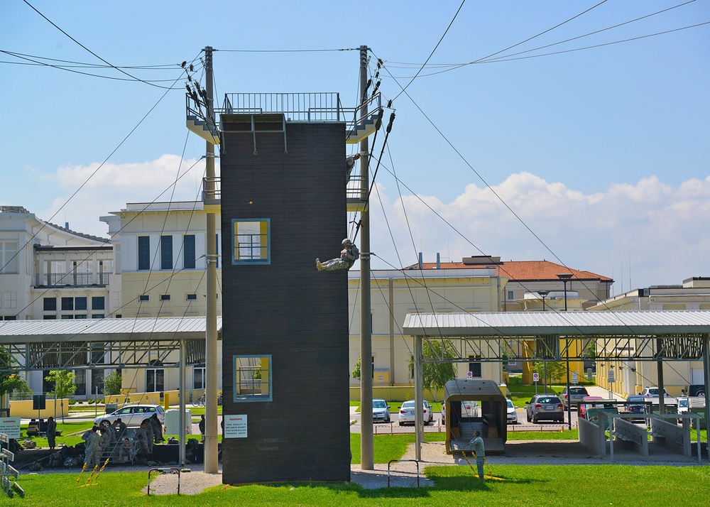 Basic Airborne Refresher Training at Caserma Ederle, Vicenza, Italy, August 04, 2014