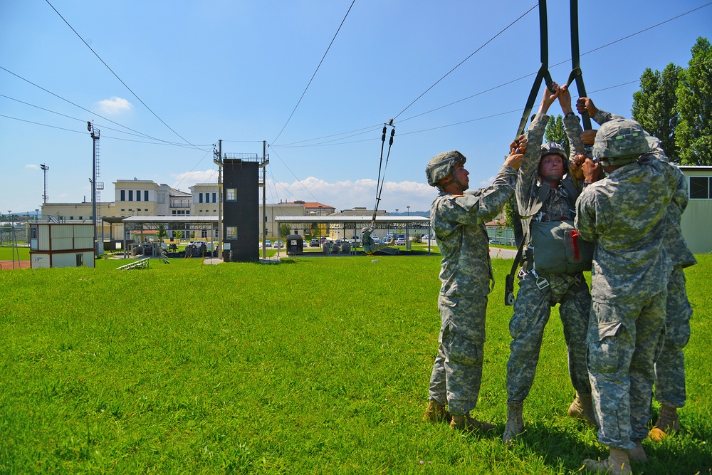 Basic Airborne Refresher Training at Caserma Ederle, Vicenza, Italy, August 04, 2014