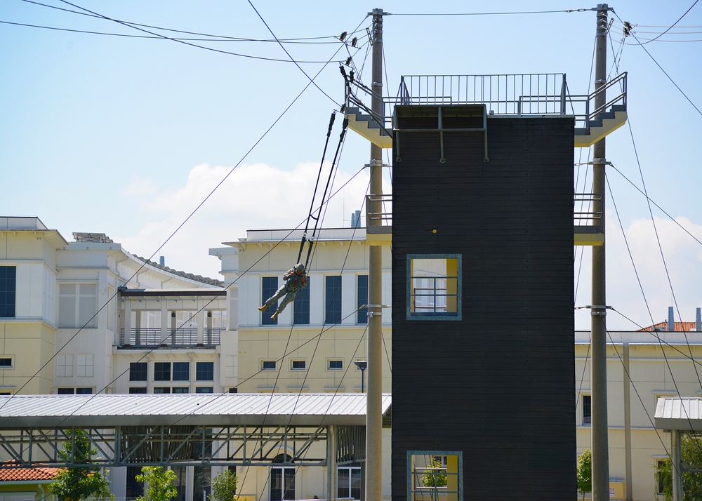 Basic Airborne Refresher Training at Caserma Ederle, Vicenza, Italy, August 04, 2014