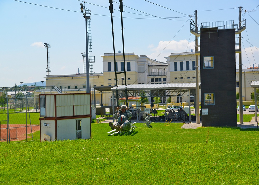 Basic Airborne Refresher Training at Caserma Ederle, Vicenza, Italy, August 04, 2014