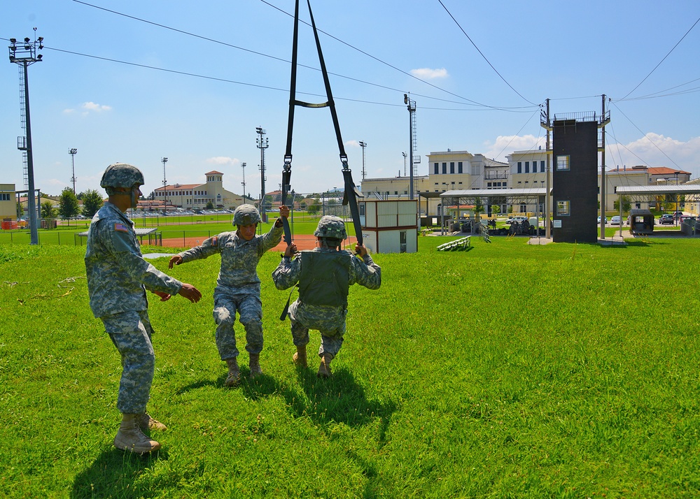 Basic Airborne Refresher Training at Caserma Ederle, Vicenza, Italy, August 04, 2014