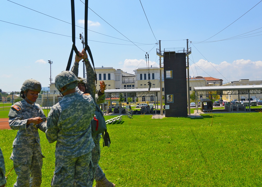 Basic Airborne Refresher Training at Caserma Ederle, Vicenza, Italy, August 04, 2014