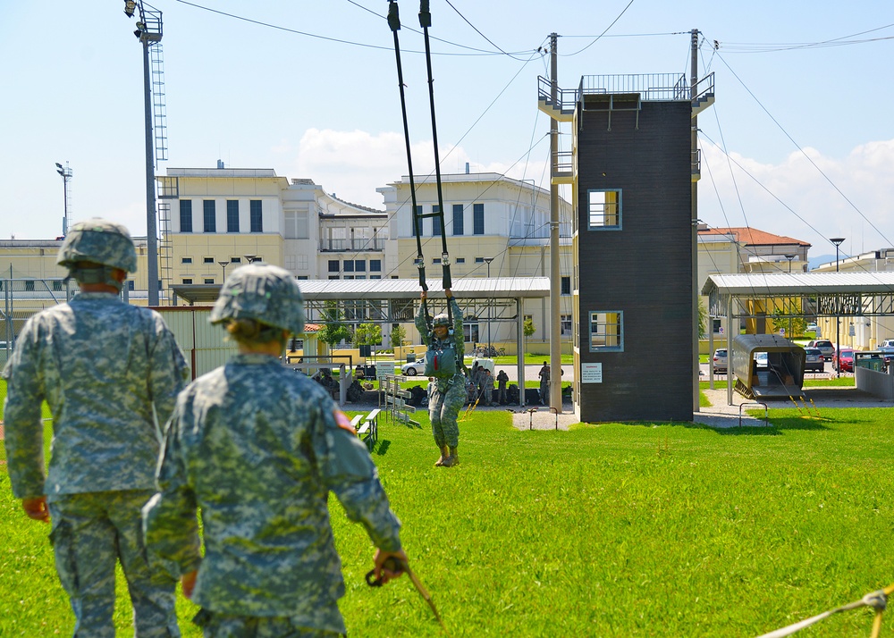 Basic Airborne Refresher Training at Caserma Ederle, Vicenza, Italy, August 04, 2014