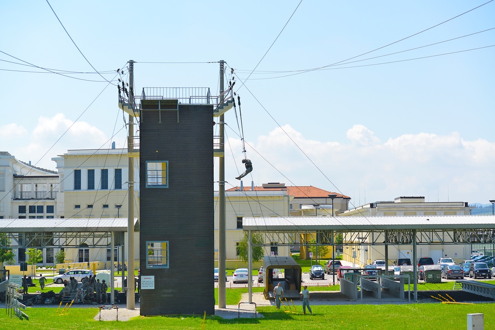 Basic Airborne Refresher Training at Caserma Ederle, Vicenza, Italy, August 04, 2014