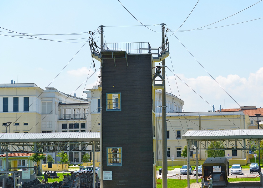 Basic Airborne Refresher Training at Caserma Ederle, Vicenza, Italy, August 04, 2014