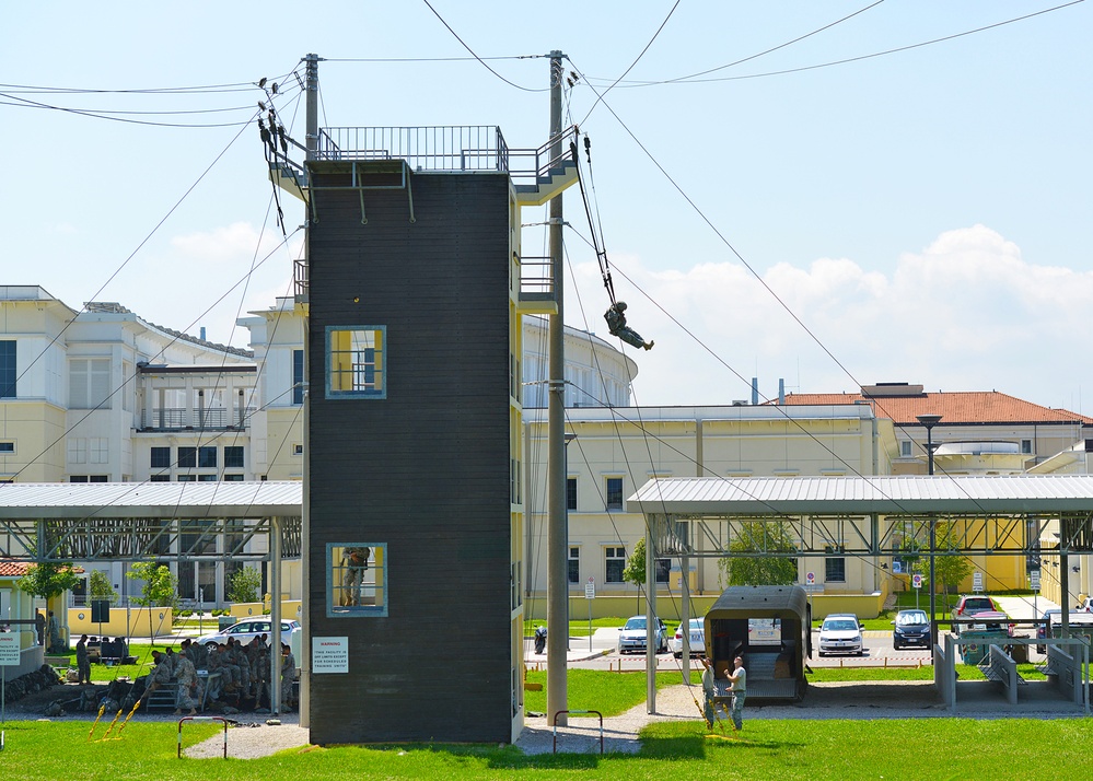 Basic Airborne Refresher Training at Caserma Ederle, Vicenza, Italy, August 04, 2014